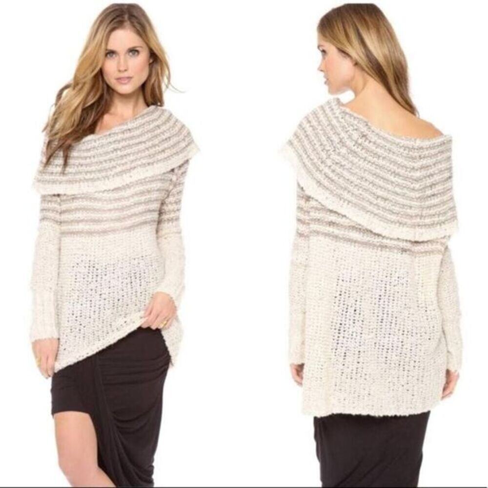 Free People off the shoulder oversized sweater‎ medium